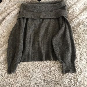 Grey H&M off the shoulder sweater